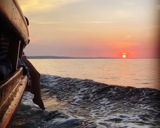 Tramonto sul mare, riviera Romagnola