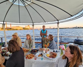 Daugava river Riga Party raft