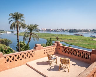 Villa al-diwan terrace Nile view