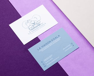 cartes de visite pour la maison koala
