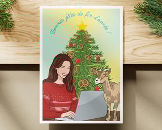 illustration personnalisée de noël