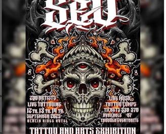 South East Queensland Tattoo Expo flyer 