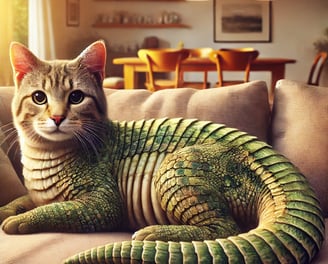 chat écaille de tortue dans un canapé
