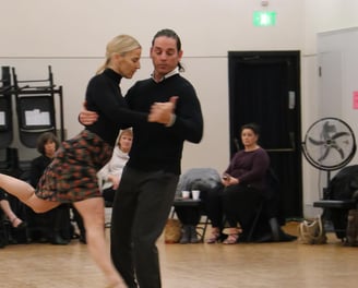 Mekhael Srour and Martha Slater tango