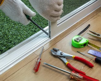 sliding door track repair