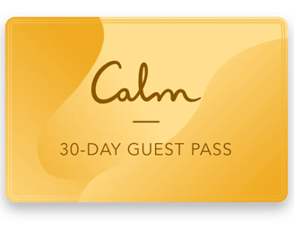 30 day guest pass for Calm