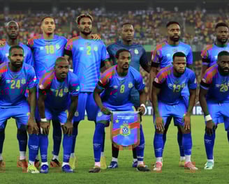 Equipe de la RD C avant le match