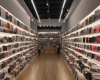 A wide selection of magazines and publications neatly displayed on a newsstand. Various magazine titles are stacked in piles on shelves, organized in rows. The covers feature diverse topics such as fashion, lifestyle, health, and sports with bright and colorful covers, featuring bold typography and striking images.