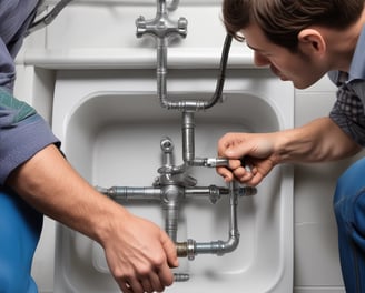 A large advertisement painted on the side of a building promotes painting your property regularly to save money, showing a rustic house silhouette. To the left, a construction site with a demolition crane indicates possible urban development. Shipping containers and a rooftop are visible, suggesting an industrial area.