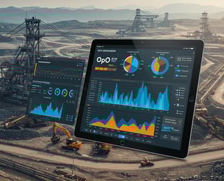 a tablet computer with a tablet displaying a dashboard dashboard