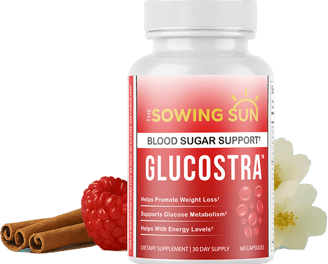 Glucostra Official Logo – Natural Supplement for Blood Sugar Support with 180-Day Guarantee