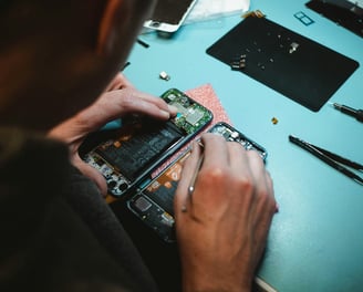 Phone getting repaired