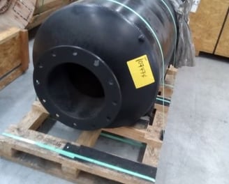 Muffler for a Surplus CAT 3512C, 1045kW Prime, 600v. 60 Hz. 1200 RPM, Diesel Generator Set