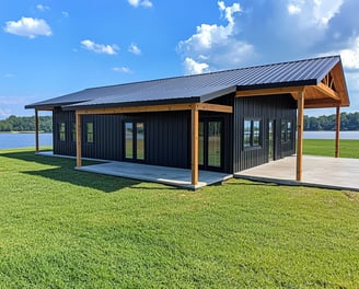 bpw-16 barndominium exterior left front