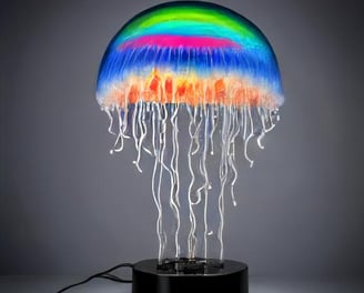 Jellyfish lamp