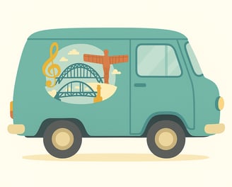 Mobile Music service van to provide music lessons around the north east