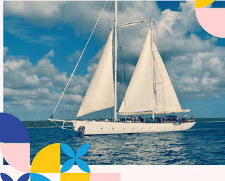 a sailboat sailing on the ocean
