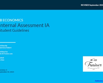 IB Study Guides IB Economics IA Guidelines