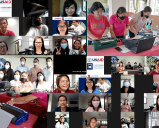 a collage of a collage of pictures of people in masks