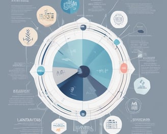 A web page from Razorpay displaying marketing content about financial services. The page includes a 3D illustration of a cube surrounded by floating labels with financial terms like 'Virtual Account' and 'Vendor Payouts'. The text encourages business growth through automated financial solutions. Navigation links for various services are visible at the top.