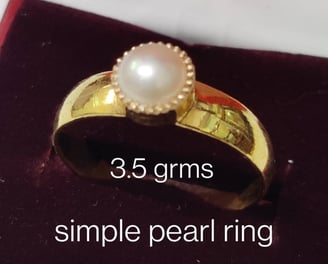 a ring with a pearl ring on it
