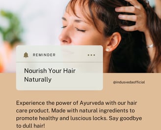 Nourish your hair naturally with IndusVeda