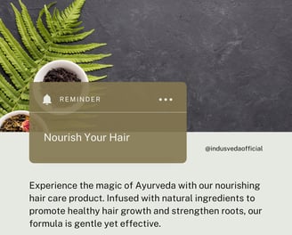 Nourish your hair naturally with IndusVeda's revitalizing treatments