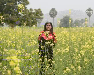 Embracing the Golden Fields of Barabar Hills.