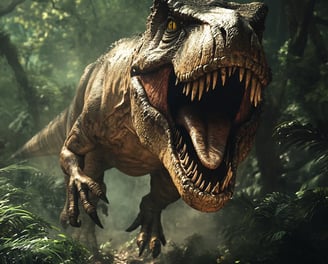 Kleurplaat van een T-rex voor jongens