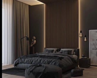تصميم داخلي 3D لغرفة معيشة مودرن قبل التنفيذ