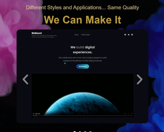 DumartDev website page with a picture of a website page with a picture of a website