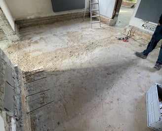 "Betonfundering storten 60m² in Genk door Senpro BV"