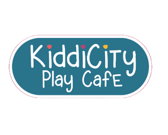 a kid's play cafe logo for kiddicity