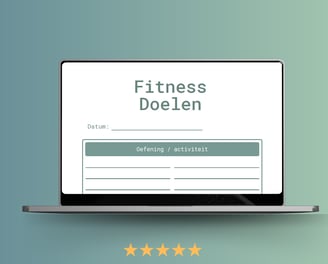Digitale fitness doelen registreren