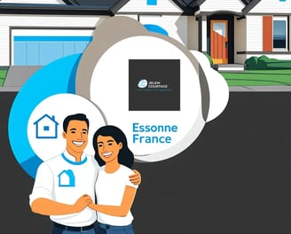 Un couple qui achète sa maison et la finance  avec Jeem Courtage