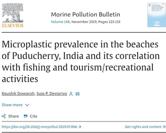 microplastic in indian beaches