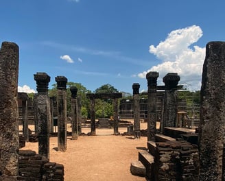 Polonnaruwa ruins in Sri Lanka