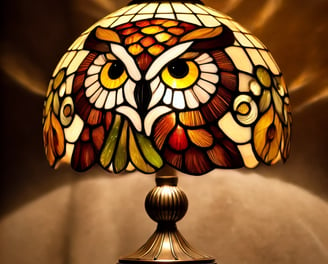  lampe Tiffany hibou