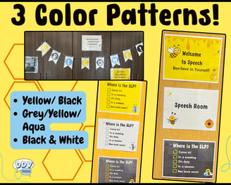 bulletin board signs with honey bee theme