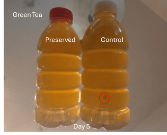 green tea and cultured dextrose