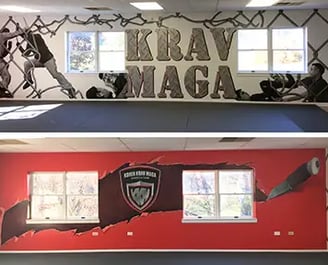 bespoke murals for a martial arts school by marcine in somerset county nj