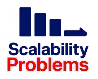 a logo for a company that sells a large scale scale of a bar graph