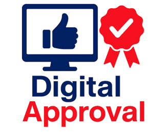 a computer screen with a thumbs up and a thumbs up