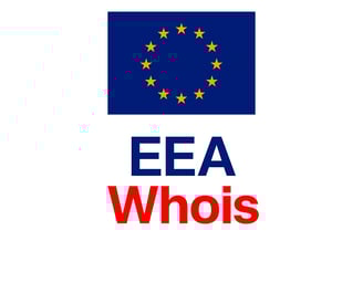 a european union flag with the words eea whos whos whos who