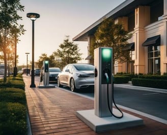 DC fast charger in streets of Doha Qatar