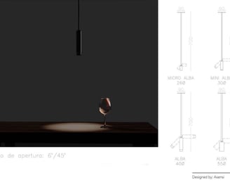 copa de vino iluminada