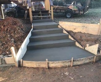 concrete steps walkway construction