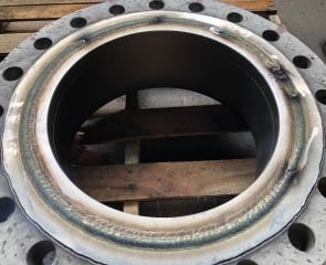 Welded valve for conversion from A105 RTJ to Stainless Steel 316 RTJ