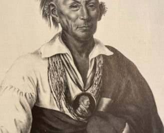 Chief Black Hawk in his native attire