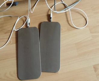 Polar et plaques de pieds et électrodes de main